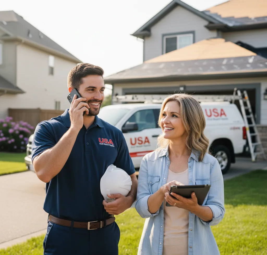 USA Roof Repair Experts customer support in Winton